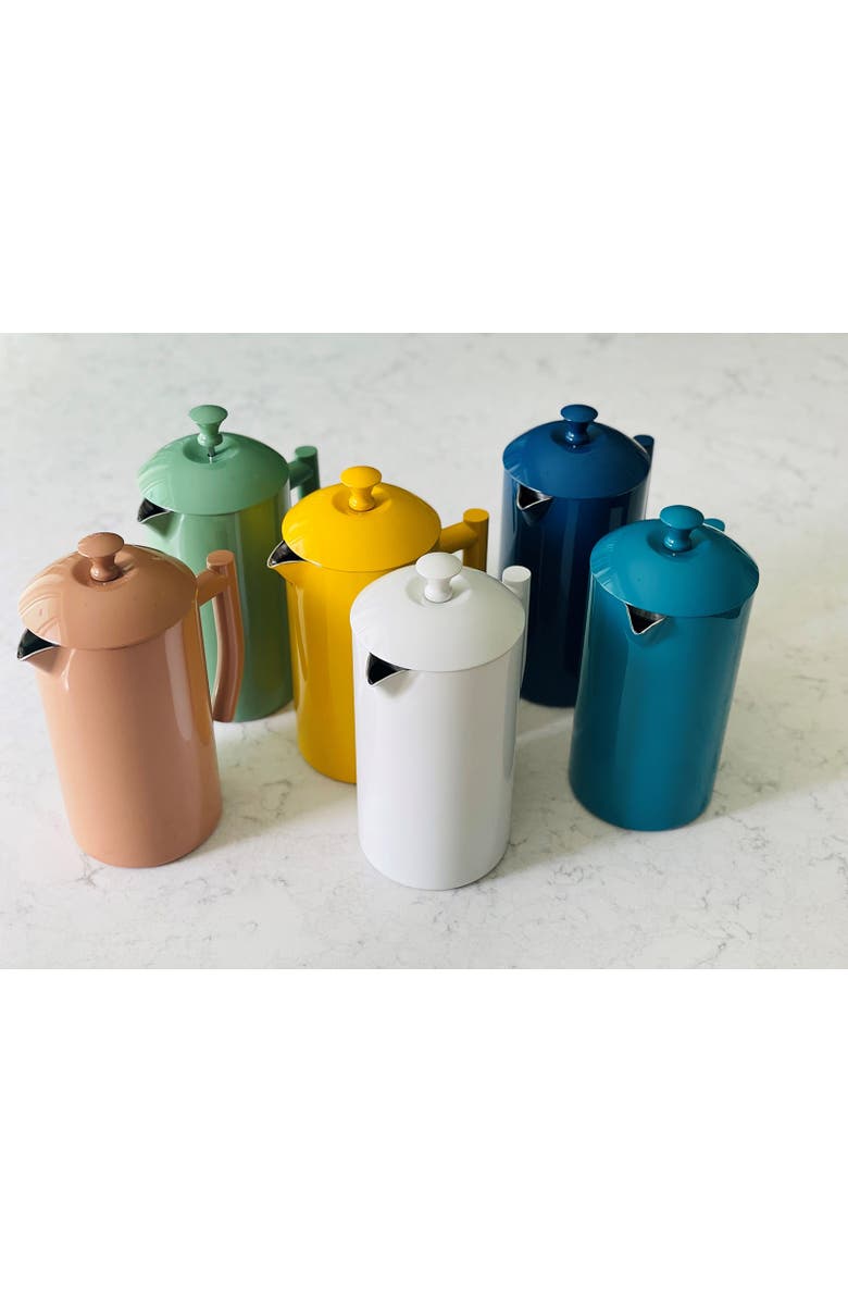 FRIELING Double-Walled Stainless Steel French Press Coffee Maker, 34 fl oz, Alternate, color, Snow White