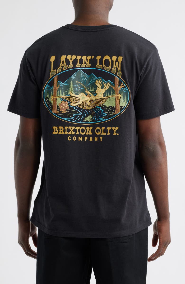 Brixton Layin' Low Cotton Graphic T-Shirt, Alternate, color, 