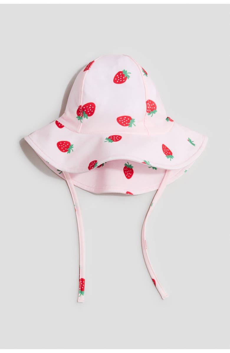 H&M Upf 50 Sun Hat, Main, color, Light Pink/Strawberries