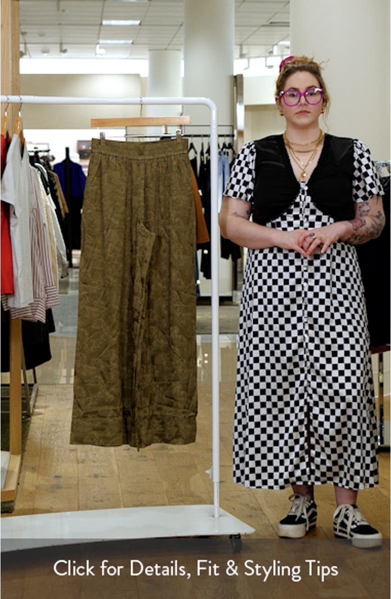 Jacquard Wide Leg Pants, sales video thumbnail