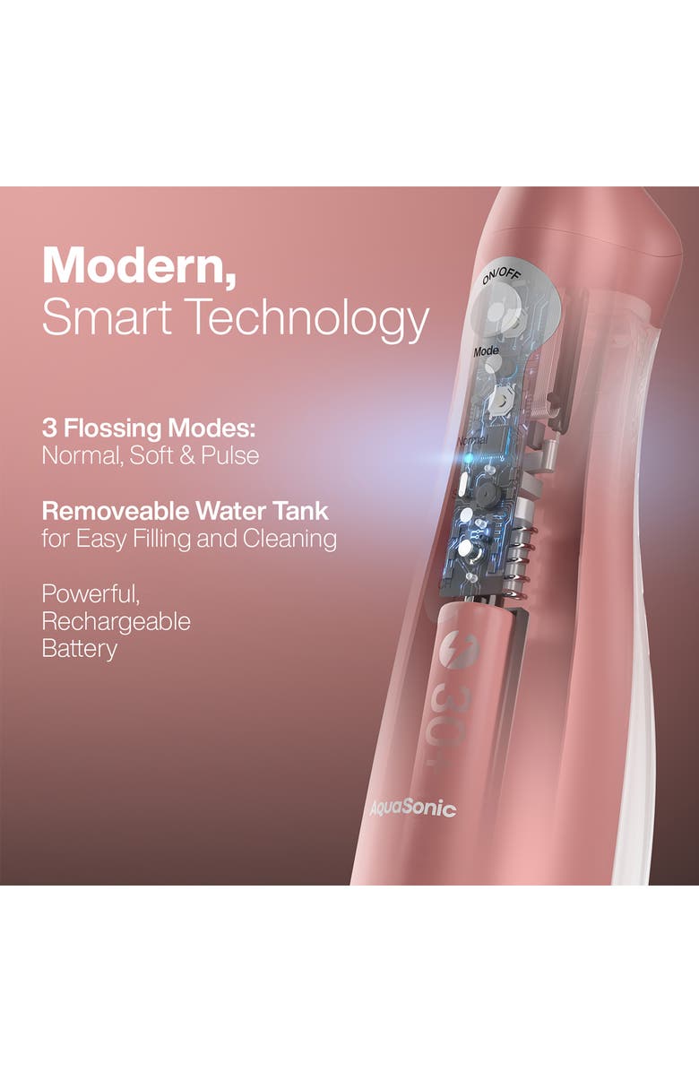 AQUASONIC Aqua Flosser, Alternate, color, Rose Gold