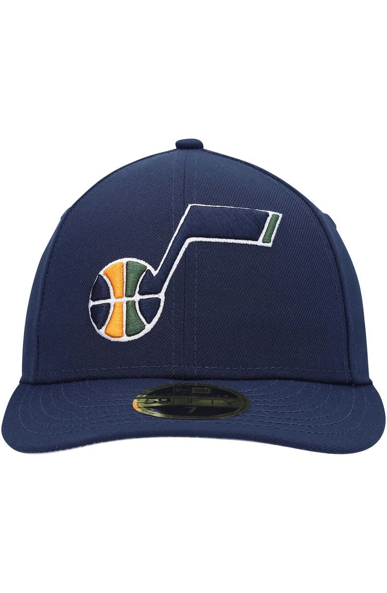 New Era Men's New Era Navy Utah Jazz Team Low Profile 59FIFTY Fitted Hat, Alternate, color, 