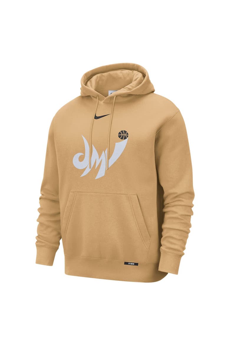 Men's Nike  Gold Washington Wizards 2025/26 City Edition Essential Logo Remix Hoodie, Alternate, color, Gold