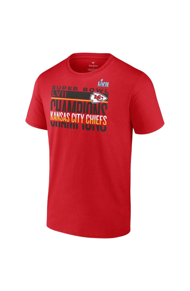 FANATICS Men's Fanatics Branded Red Kansas City Chiefs Super Bowl LVII Champions Signature Roster T-Shirt, Alternate, color, 