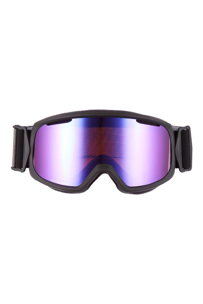 Riot 180mm ChromaPop™ Snow/Ski Goggles, Main, color, BLACK/ EVERYDAY VIOLET MIRROR
