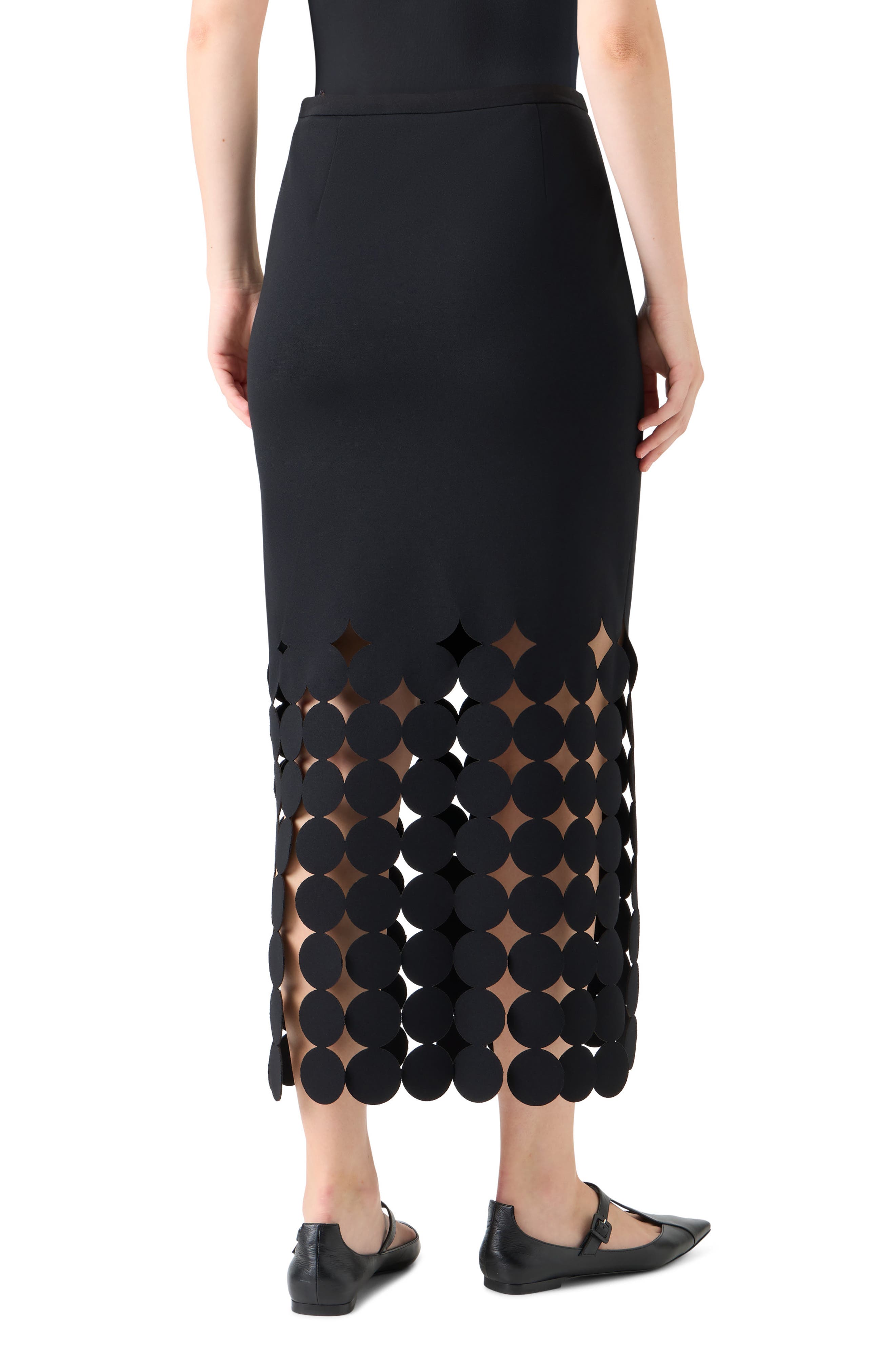 Dot Cutout Skirt - image 2
