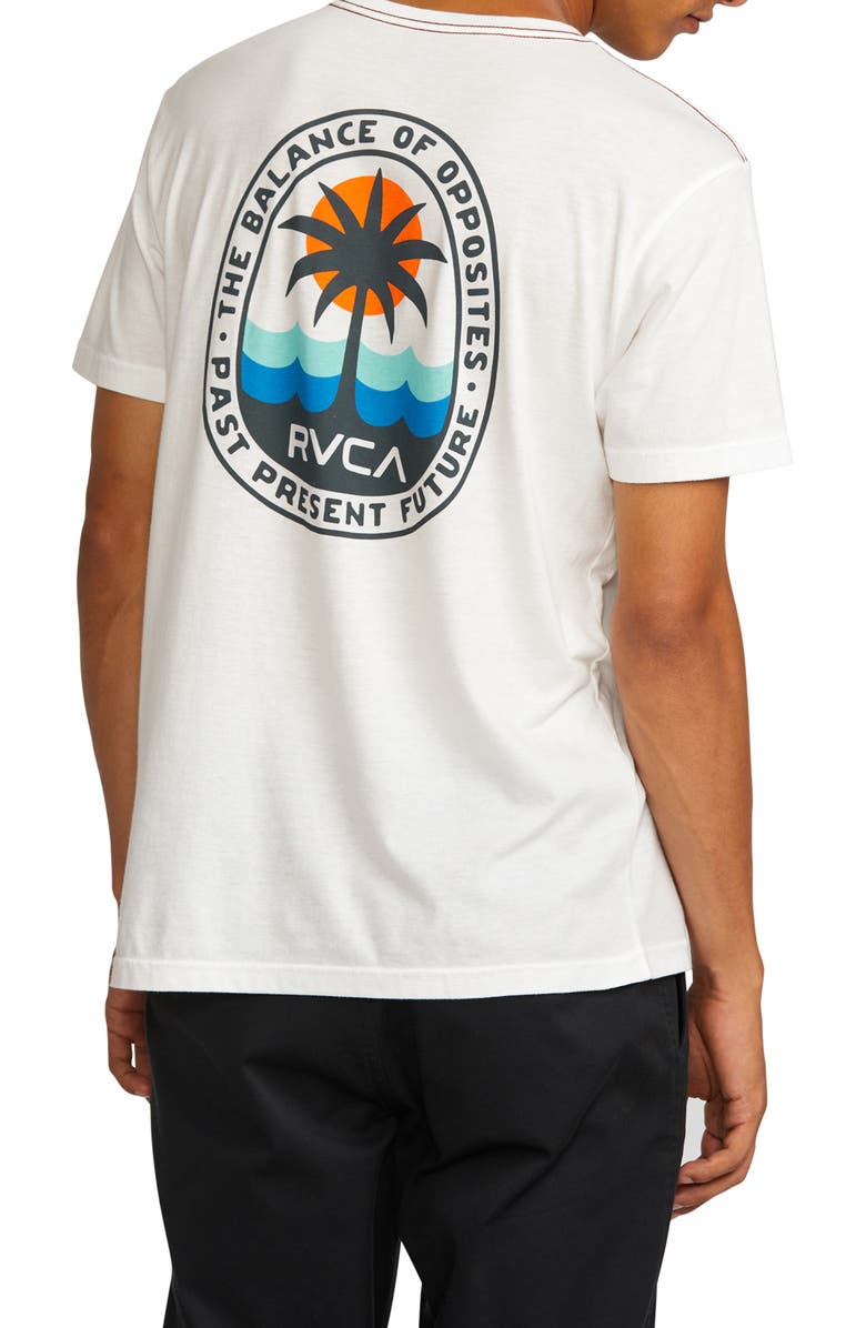 RVCA Palm Patrol Slim Fit Graphic T-Shirt, Alternate, color, Antique White