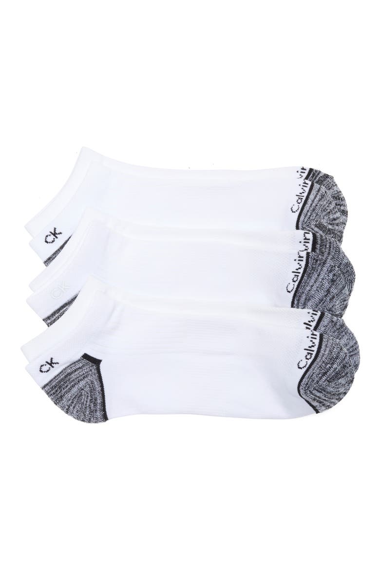 Assorted 3-Pack Performance Ankle Socks, Main, color, WHITE