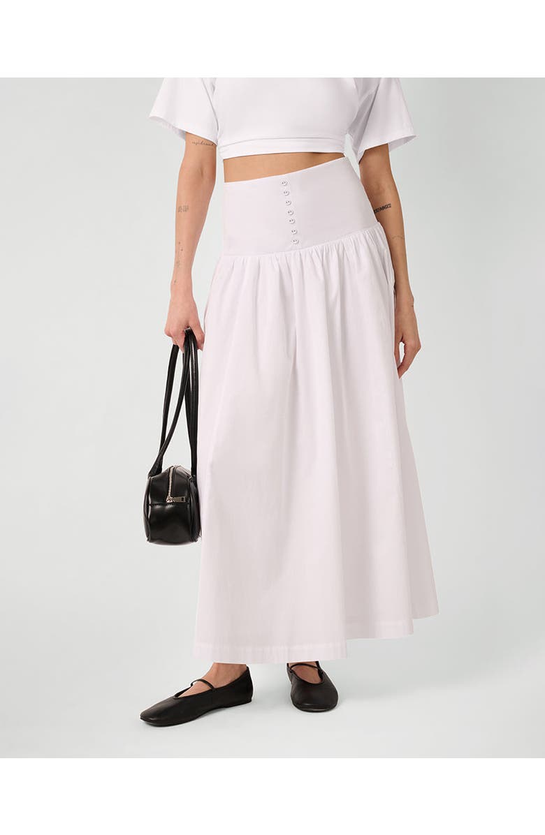 WeWoreWhat Drop Waist Maxi Skirt, Main, color, 