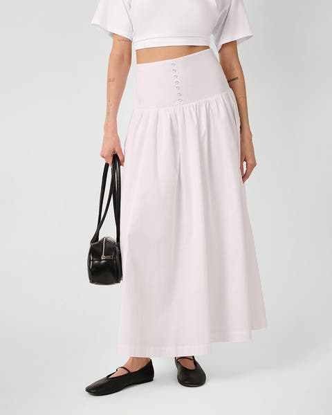 Drop Waist Maxi Skirt