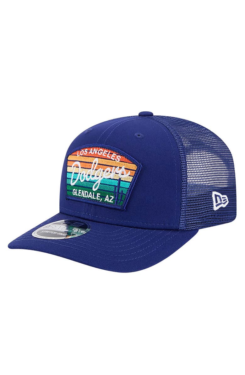 New Era Men's New Era  Royal Los Angeles Dodgers 2025 Spring Training 9SEVENTY Stretch-Snap Trucker Hat, Main, color, 