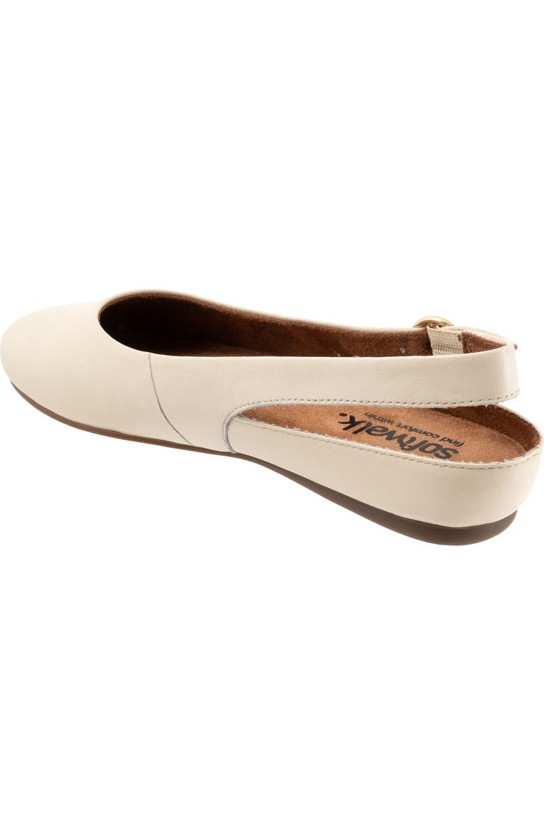 SoftWalk<sup>®</sup> Sandy Slingback Flat, Alternate, color, Ivory