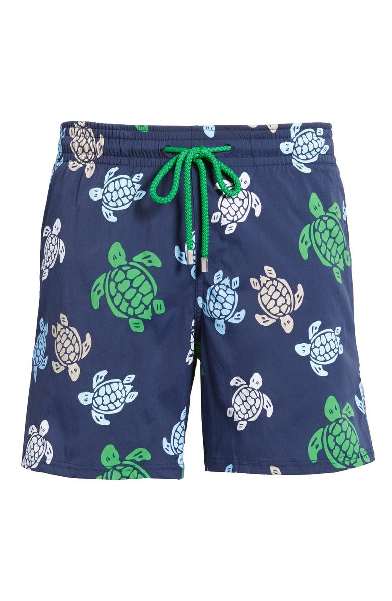 Vilebrequin Moorise Turtle Swim Trunks, Alternate, color,