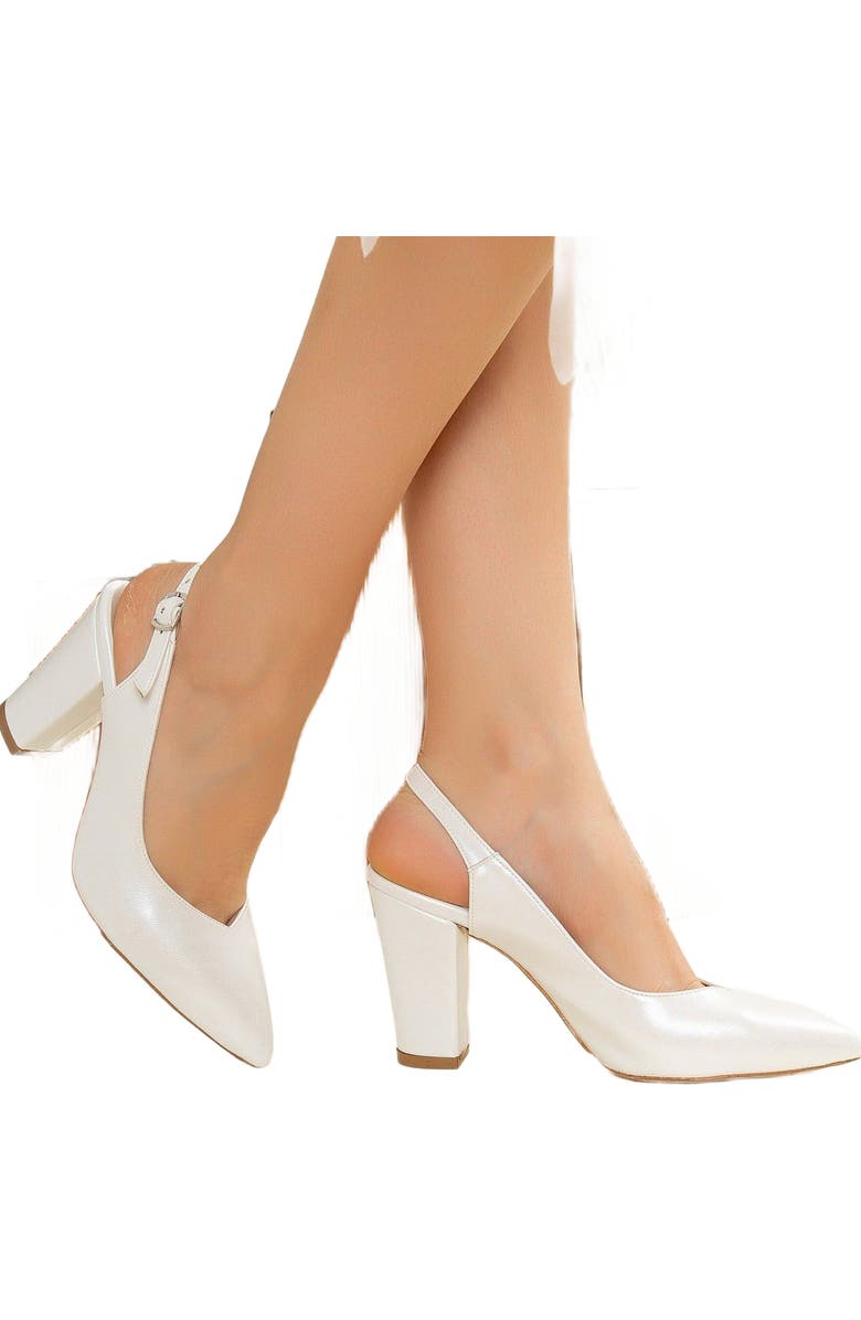 Forever
Always Shoes Emma Slingback Heels, Alternate, color, Ivory