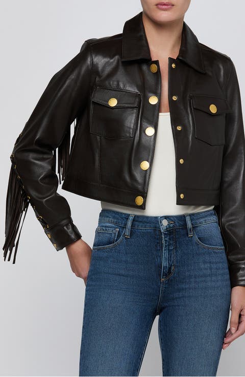 Luci Fringe Leather Jacket