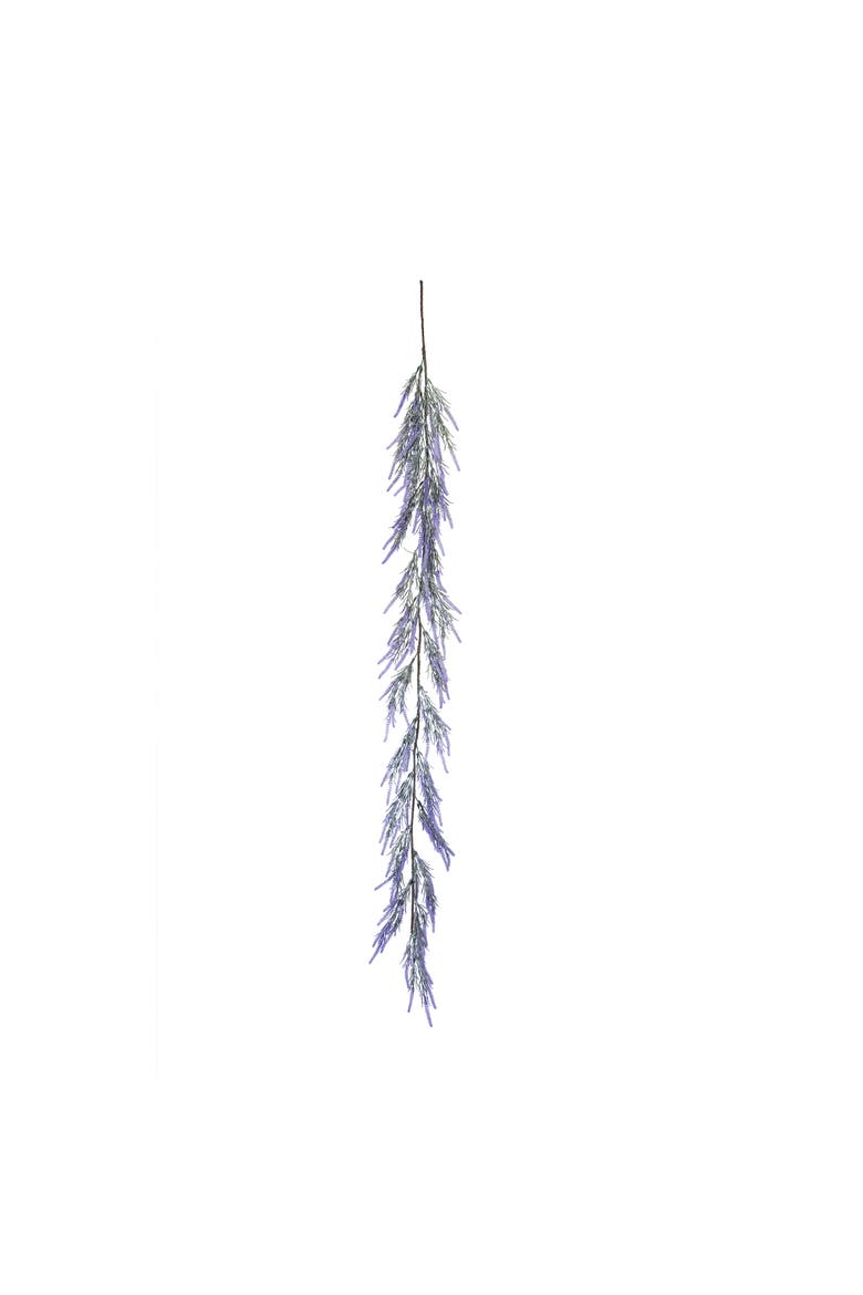 Lavender Flowers Decorative Easter Garland 59", Main, color, Purple