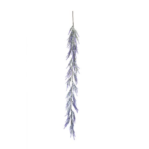 Lavender Flowers Decorative Easter Garland 59"