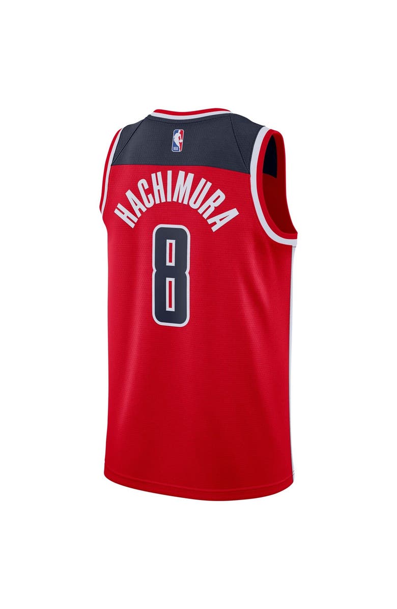 Nike Men's Nike Rui Hachimura Red Washington Wizards 2019/2020 Swingman Jersey - Icon Edition, Alternate, color, 