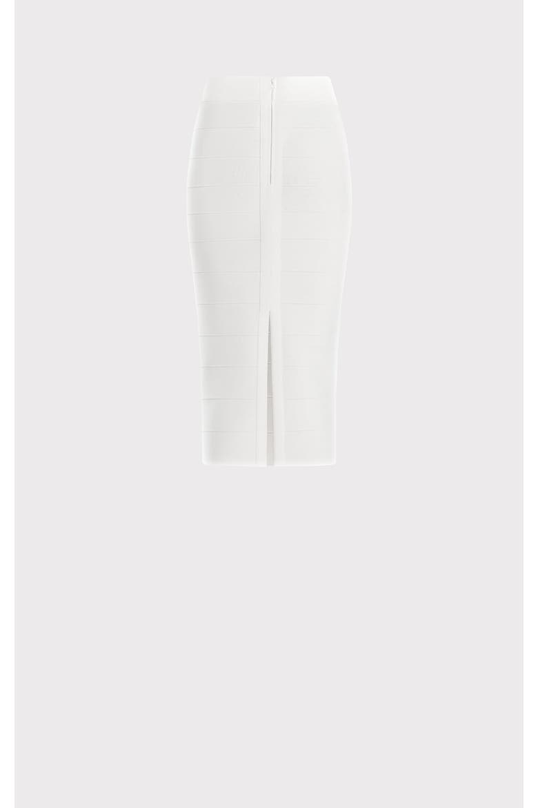 Icon Bandage Pencil Skirt, Alternate, color, ALABASTER