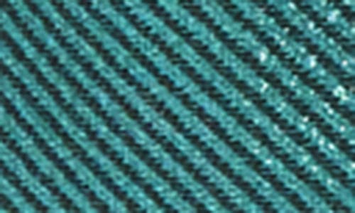 Shop Pippa & Julie Kids' Metallic Stripe Brocade Party Dress In Teal