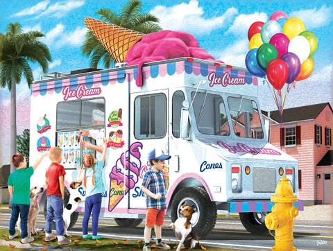 Ice Cream Cones 300 piece Jigsaw Puzzle for Adults