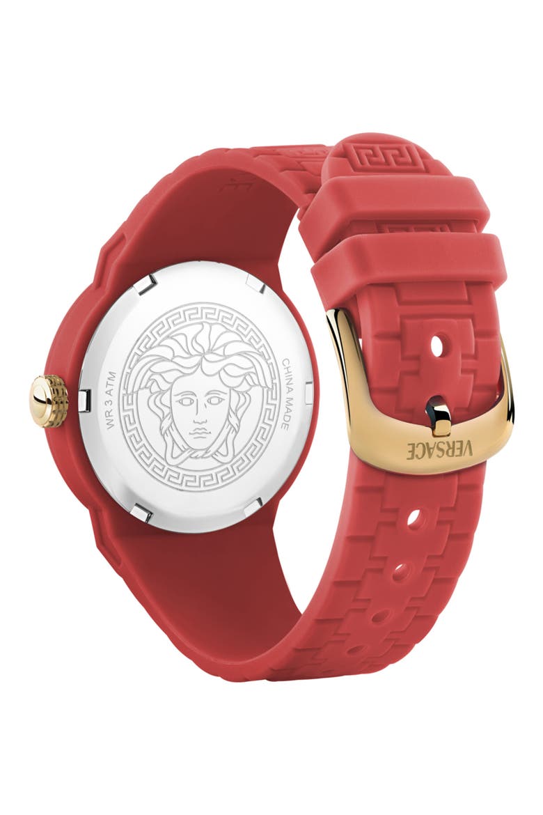 Kids' V-Pop Silicone Strap Watch, 34mm, Alternate, color, RED