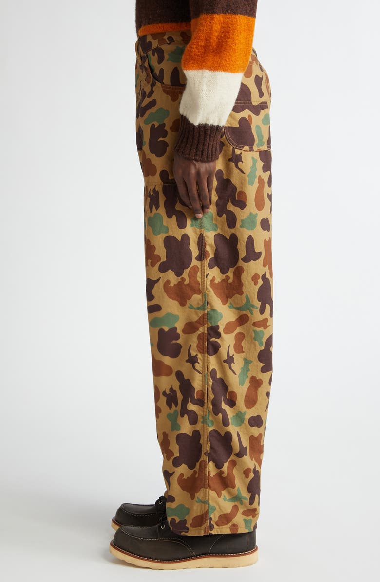 BEAMS Animal Camo Painter Pants, Alternate, color, 