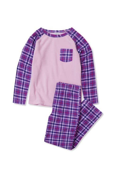 Kids Long Sleeve Pocket Fleece Pajama Set