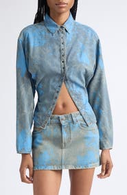 DIESEL® De-Plazy Snap Front Shirt