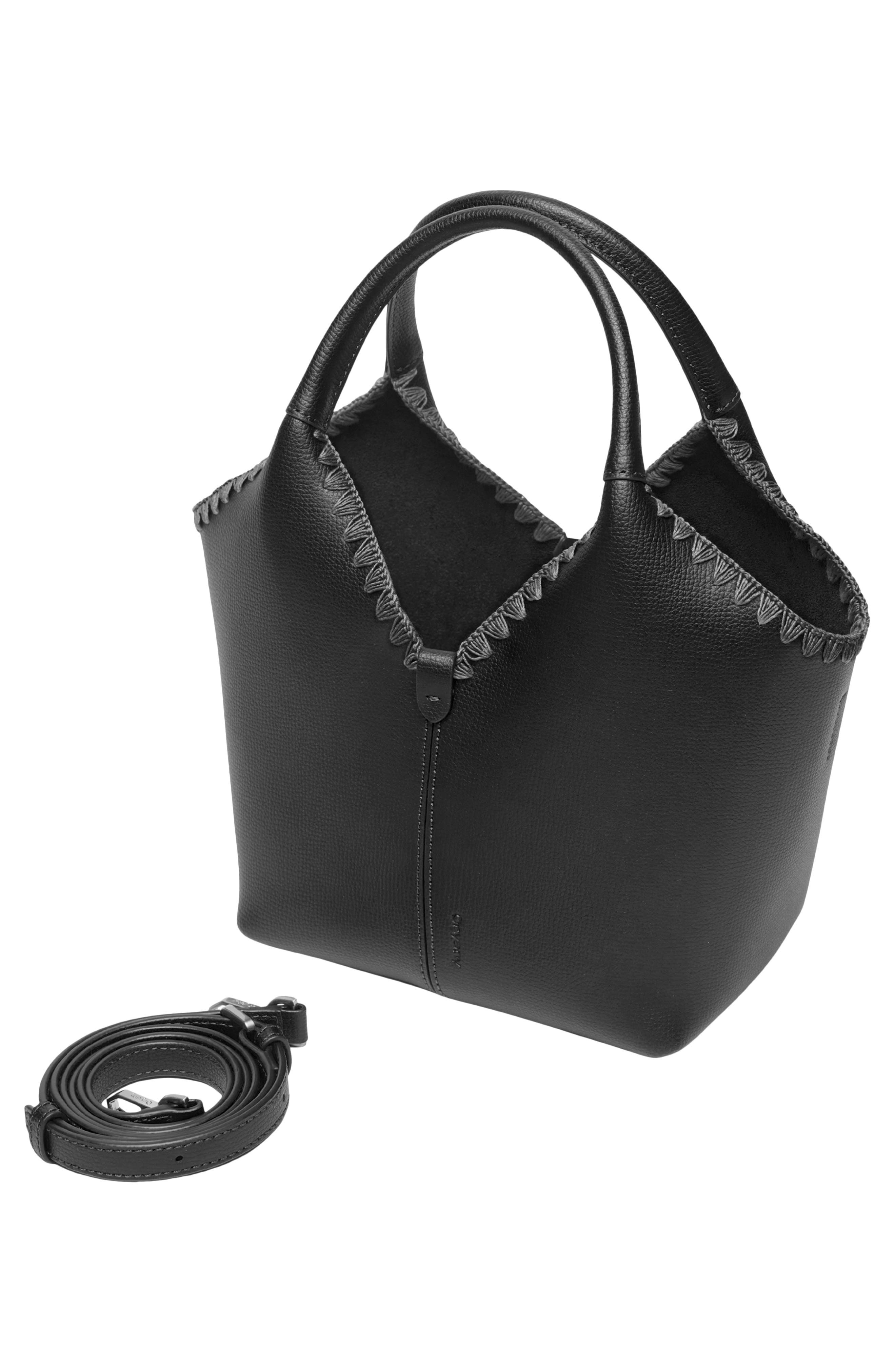 Oryany Vanessa Leather Satchel, Alternate, color, Black