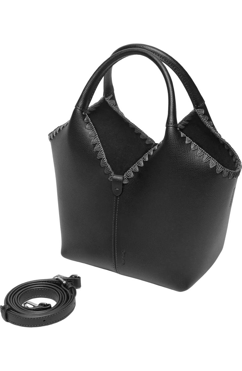 Oryany Vanessa Leather Satchel, Alternate, color, Black