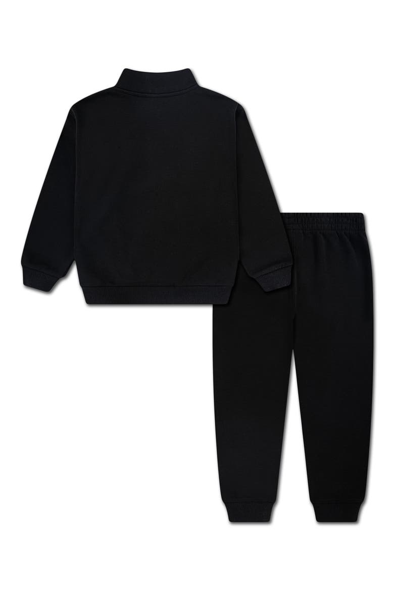 Kids' Club Quarter Zip Fleece Set, Alternate, color, BLACK