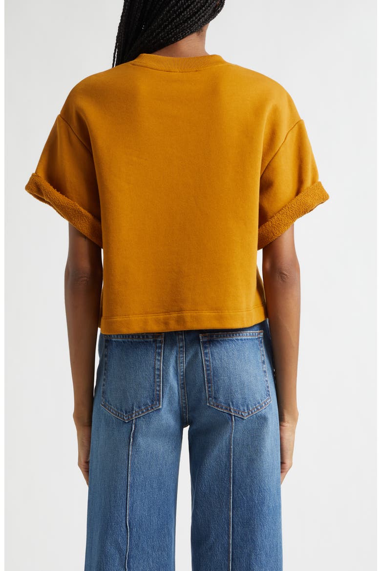 Cove Short Sleeve Cotton Sweatshirt, Alternate, color, TOURMALINE