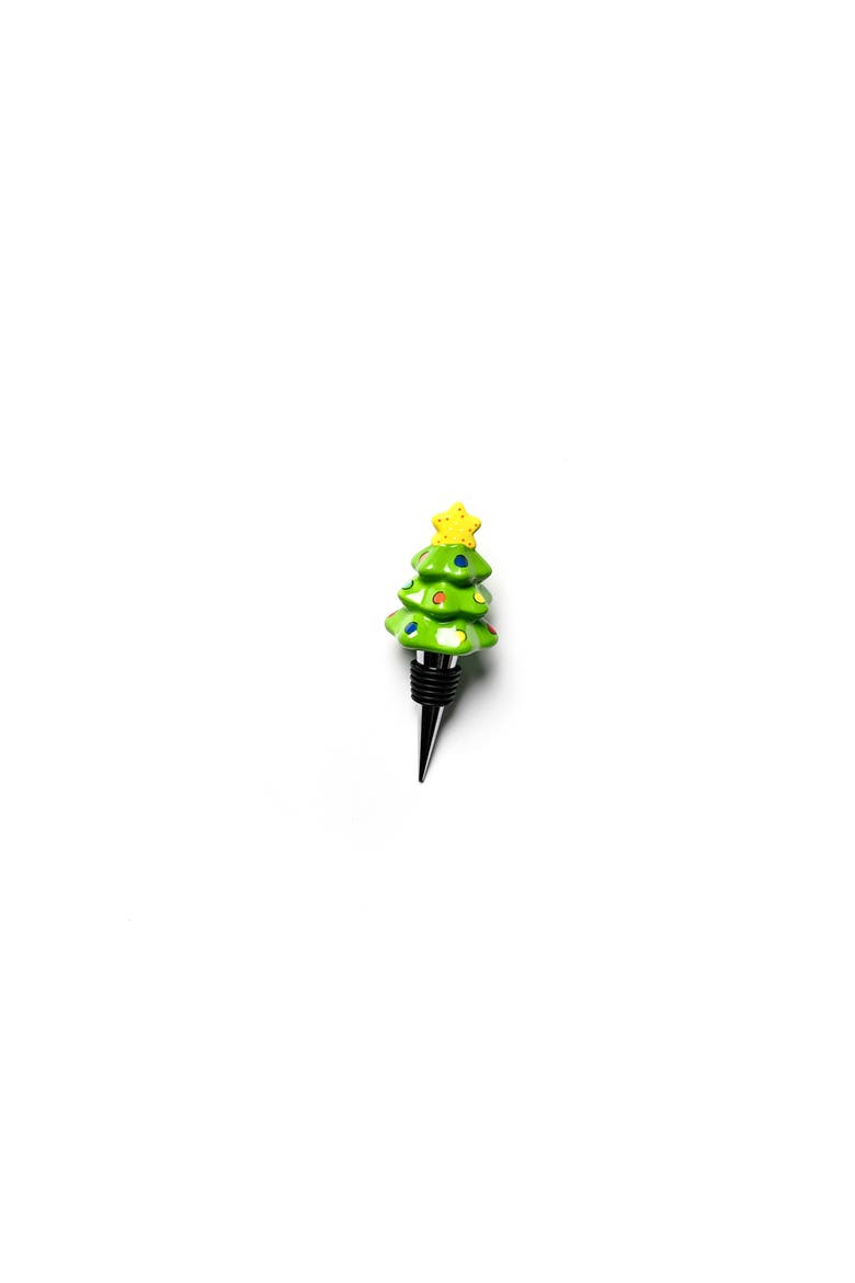 Tree Bottle Stopper, Alternate, color, Green