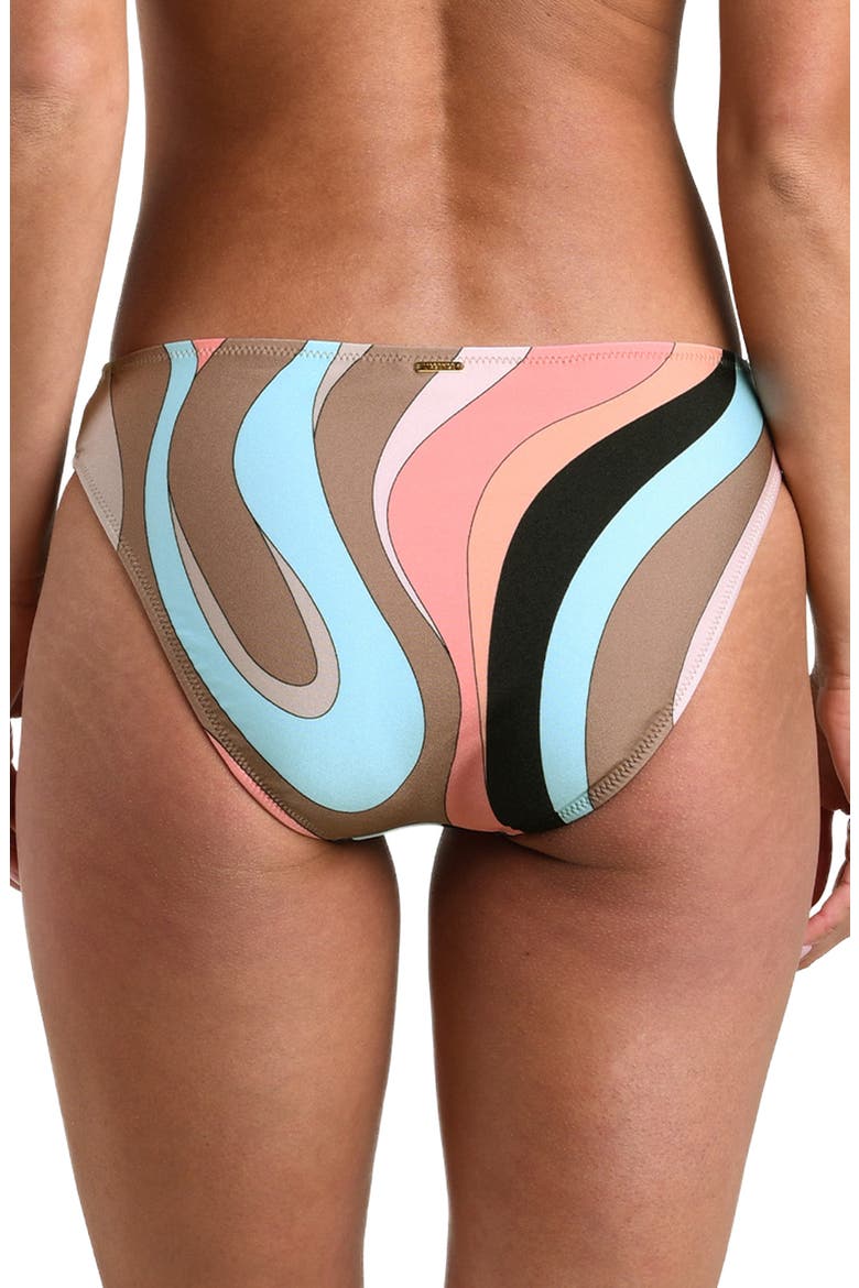 Nicole Abstract Swirl Bikini Bottoms, Alternate, color, BROWN MULTI