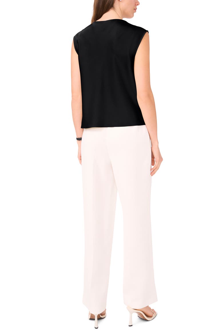 Cowl Neck Sleeveless Top, Alternate, color, RICH BLACK 060