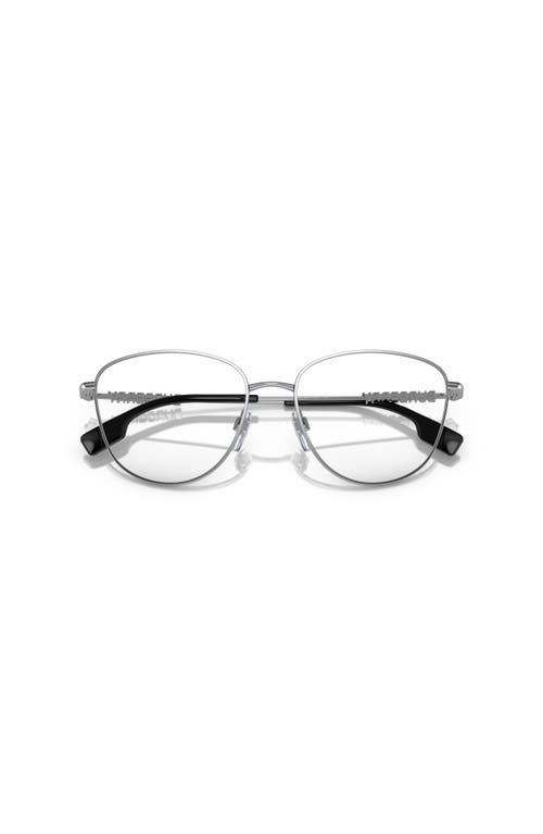 Burberry 55mm Phantos Optical Glasses In Silver