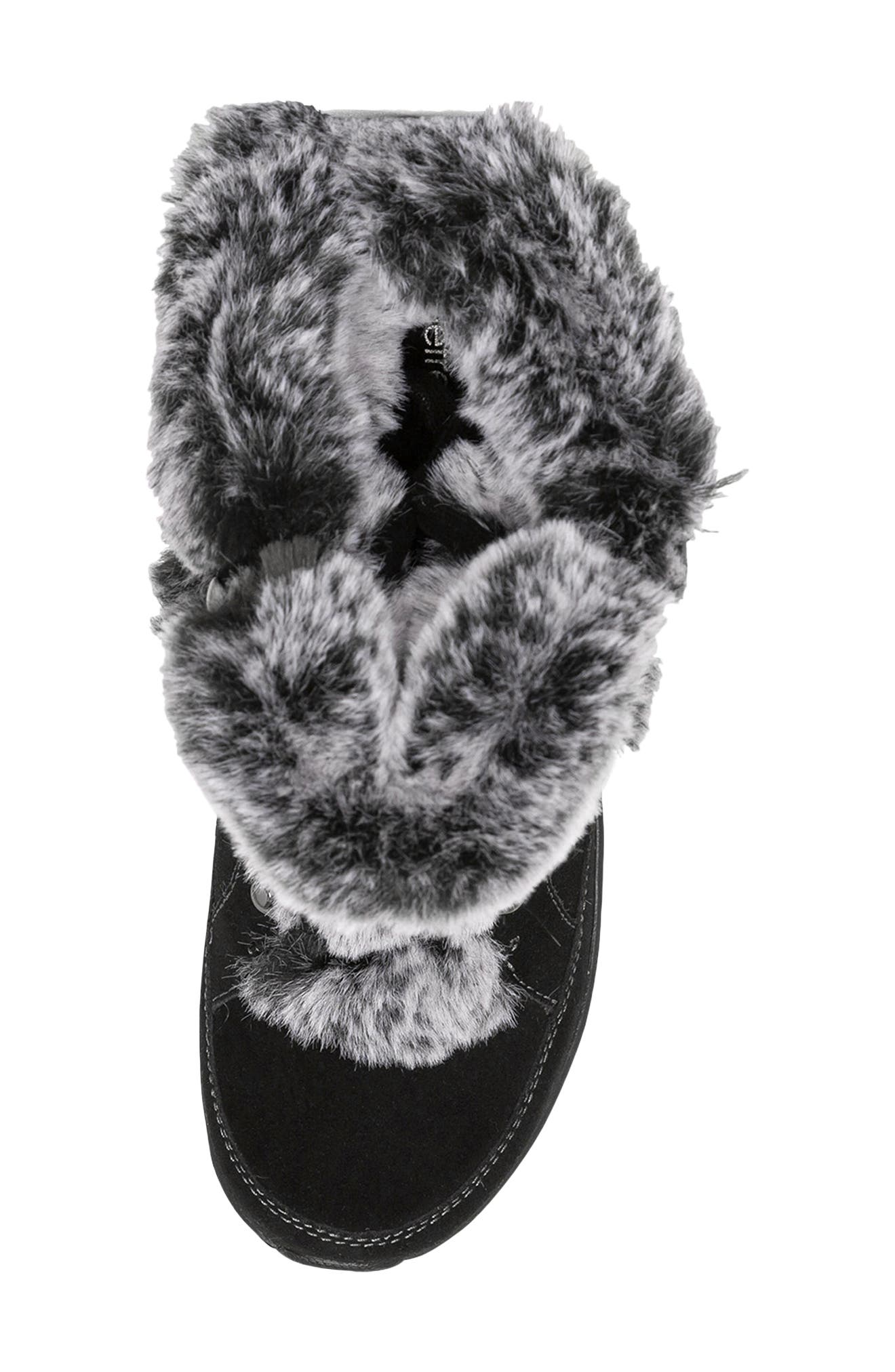 Aetrex Fiona Faux Fur Trim Waterproof Bootie, Alternate, color, 