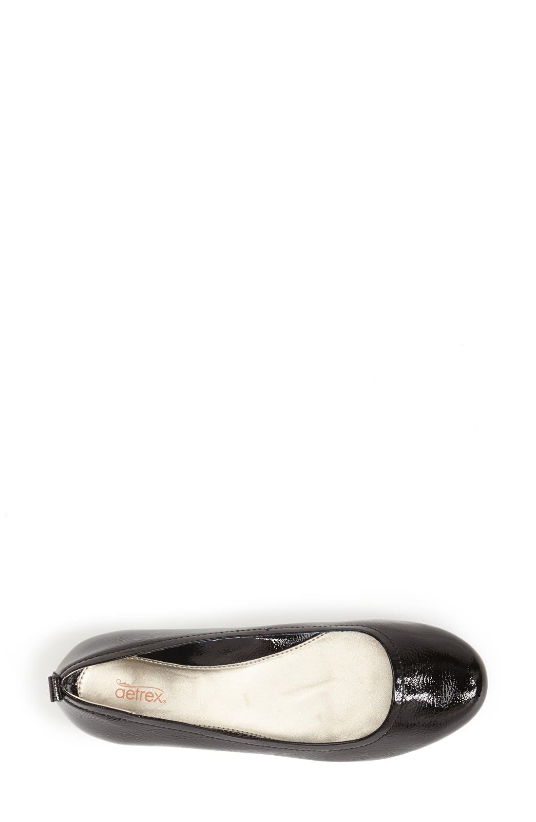 Aetrex 'Erica' Patent Leather Ballet Flat, Alternate, color, 
