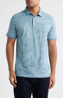 Robert Barakett Haines Print Short Sleeve Polo