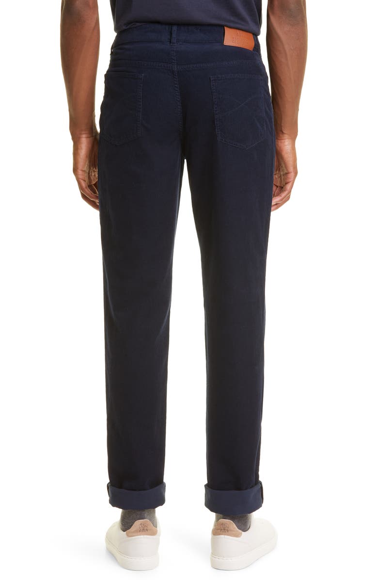 Brunello Cucinelli Fine Wale Cotton Corduroy Pants, Alternate, color,