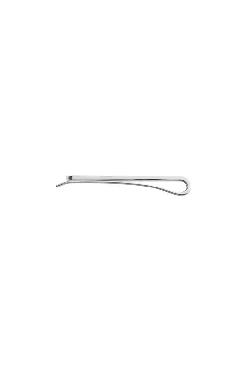 Burberry Check Prism Tie Bar In Silver