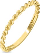 Bony Levy 14k Gold Stackable Twisted Ring