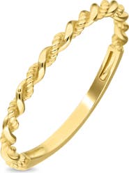Bony Levy 14k Gold Stackable Twisted Ring