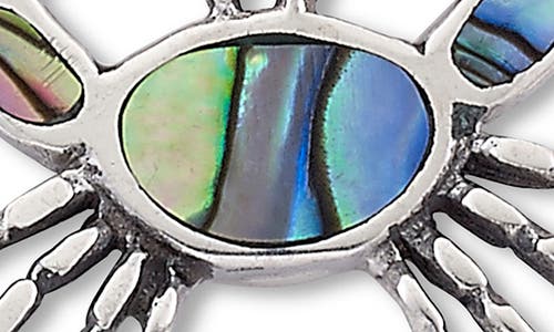 Samuel B. Sterling Silver Mother Of Pearl Crab Earrings In Multi