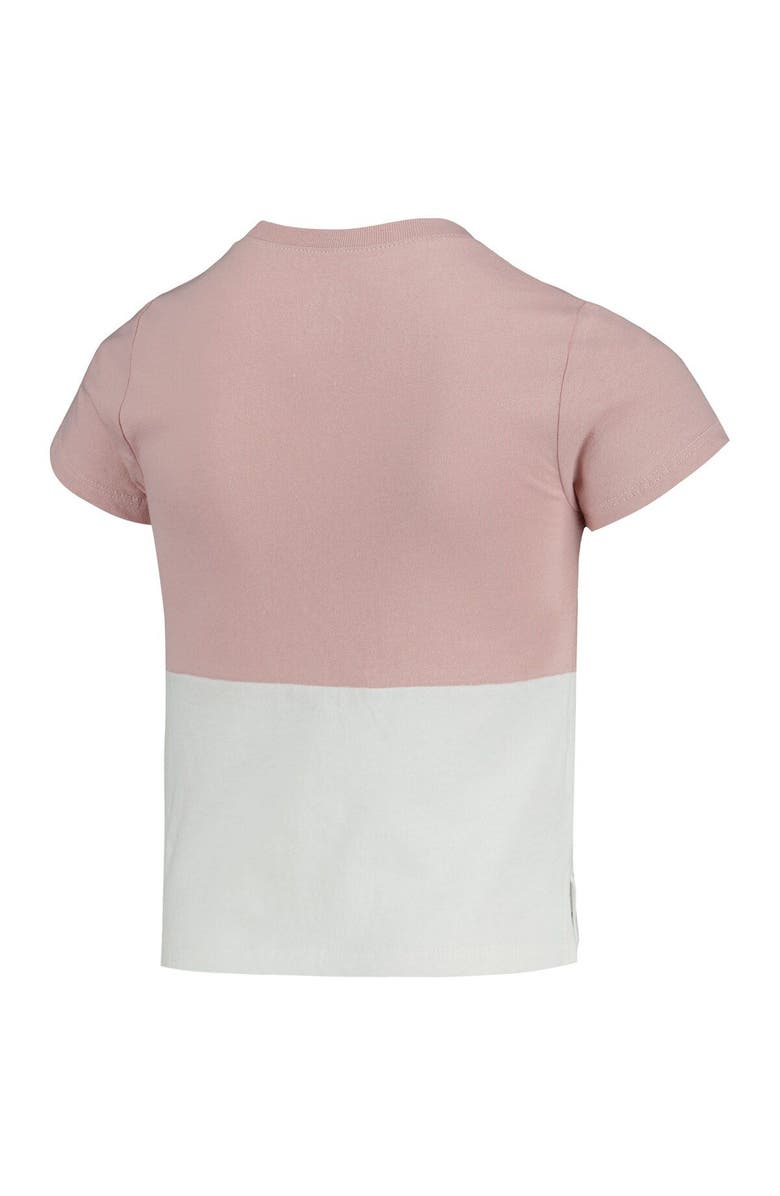 LEAGUE COLLEGIATE WEAR Girls Youth League Collegiate Wear Pink/White Tennessee Volunteers Colorblocked T-Shirt, Alternate, color, 