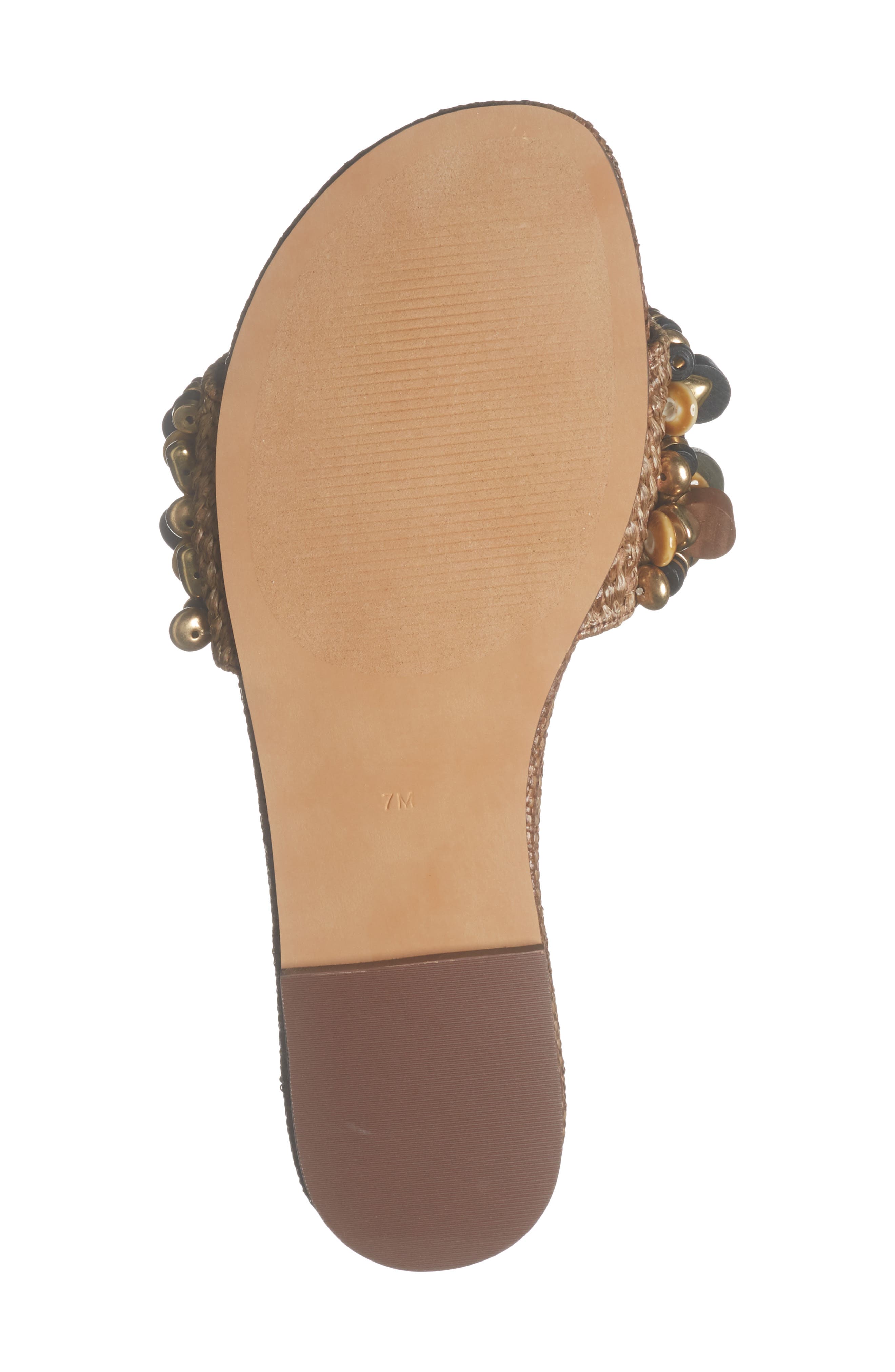 Steve Madden Marika Slide Sandal, Alternate, color, Brown Raffia