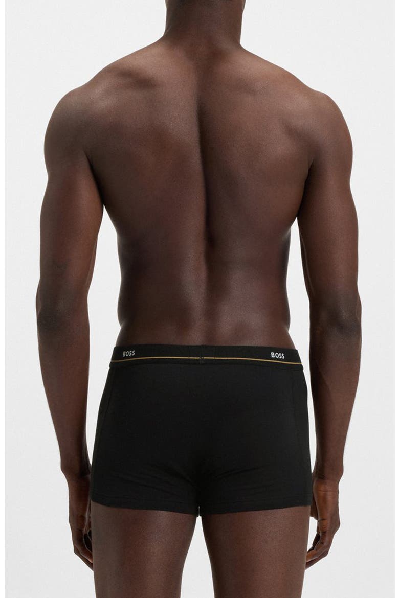 Assorted 5-Pack Essential Stretch Cotton Trunks, Alternate, color, BLACK/ BLUE/ GREY/ WHITE