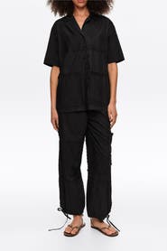 Bimba y Lola Scarf-Embroidered Patchwork Trousers
