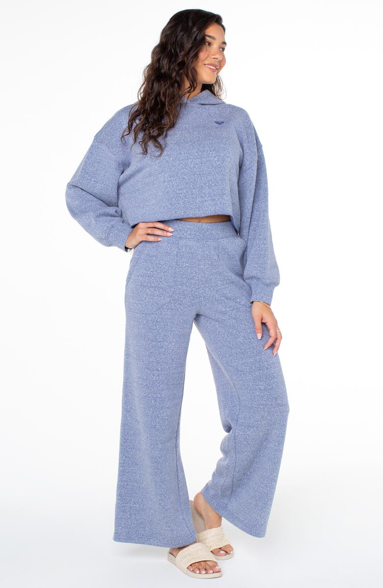 Roxy What a Dream Wide Leg Sweatpants, Alternate, color, Coastal Fj